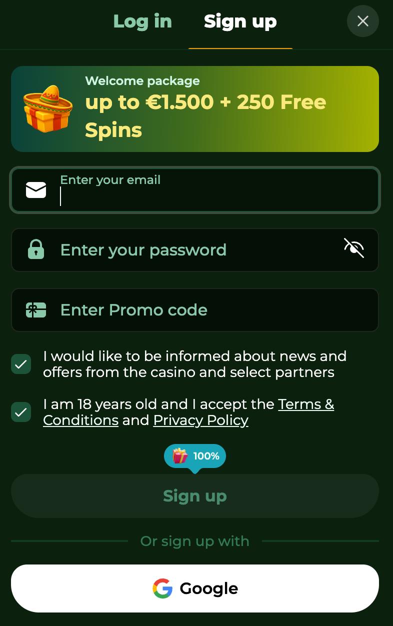 Accesso a Casinacho Casino tramite browser mobile su iPhone e iPad